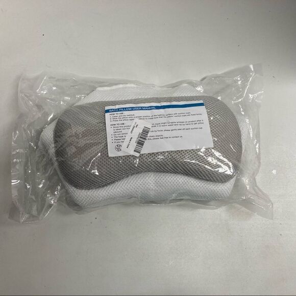 Bath pillow White, with 5 Suction Cups New With Tags - Picture 6 of 11